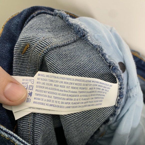 Forever 21 Womens Size 27 Blue Skinny Button Fly Distressed Denim Jeans - Picture 6 of 11